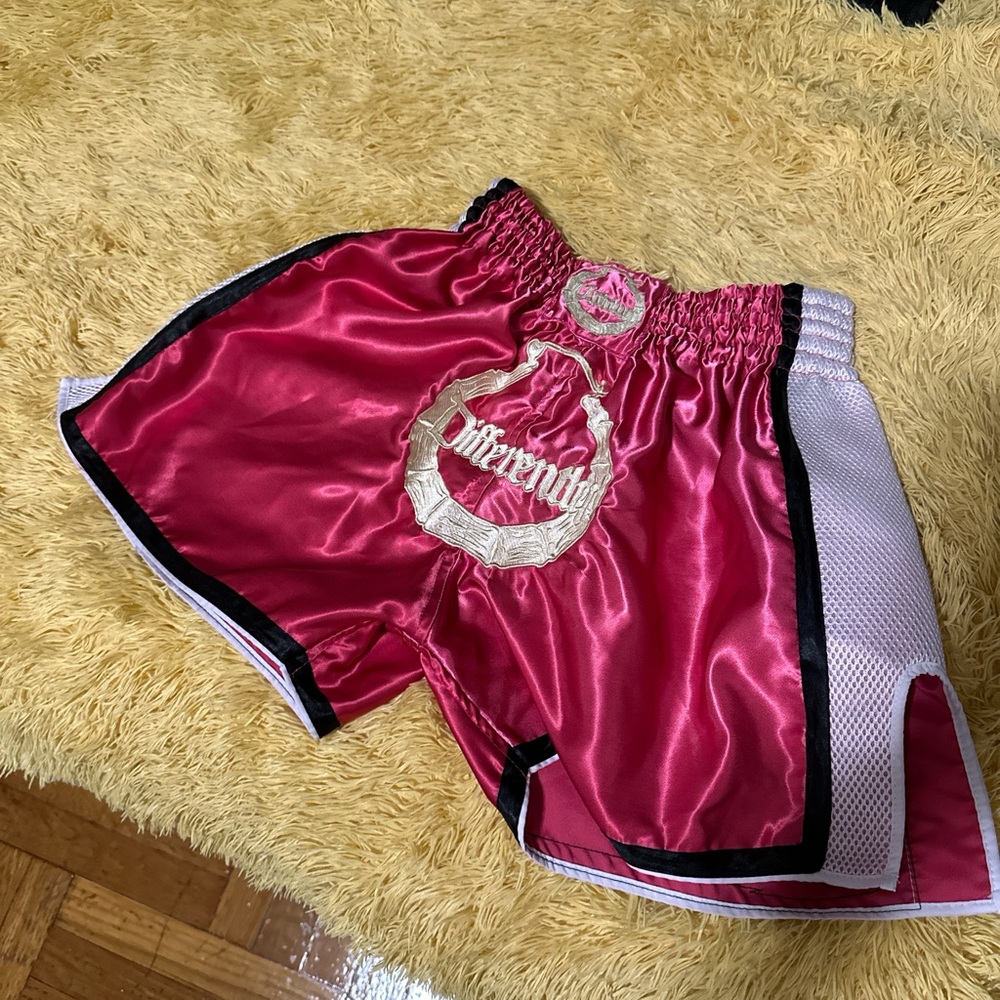 ‘Differently uptown’ hot pink boxer style shorts